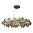 Hubbardton Forge 2020 Soft Gold Modern Brass Standard Hildene Circular LED Pendant