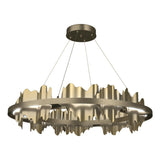 Hubbardton Forge 2020 Soft Gold Modern Brass Standard Hildene Circular LED Pendant