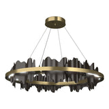 Hubbardton Forge 2020 Modern Brass Oil Rubbed Bronze Standard Hildene Circular LED Pendant