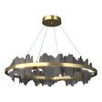 Hubbardton Forge 2020 Modern Brass Natural Iron Standard Hildene Circular LED Pendant