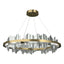 Hubbardton Forge 2020 Modern Brass Vintage Platinum Standard Hildene Circular LED Pendant