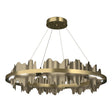 Hubbardton Forge 2020 Modern Brass Soft Gold Standard Hildene Circular LED Pendant