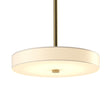 Hubbardton Forge 2015 Modern Brass Spun Frost (SH) Multi Disq LED Pendant