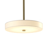 Hubbardton Forge 2015 Modern Brass Spun Frost (SH) Multi Disq LED Pendant
