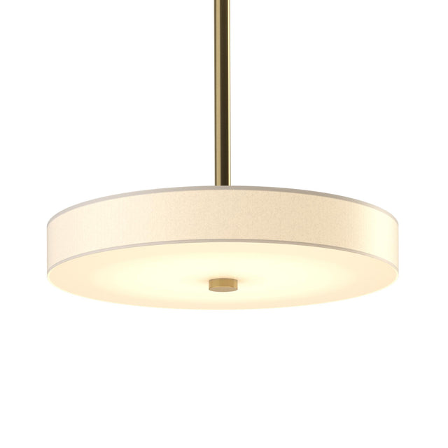 Hubbardton Forge 2015 Modern Brass Spun Frost (SH) Multi Disq LED Pendant