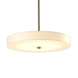 Hubbardton Forge 2015 Modern Brass Spun Frost (SH) Multi Disq Large LED Pendant