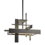 Hubbardton Forge 2015 Dark Smoke Multi Planar Small LED Pendant