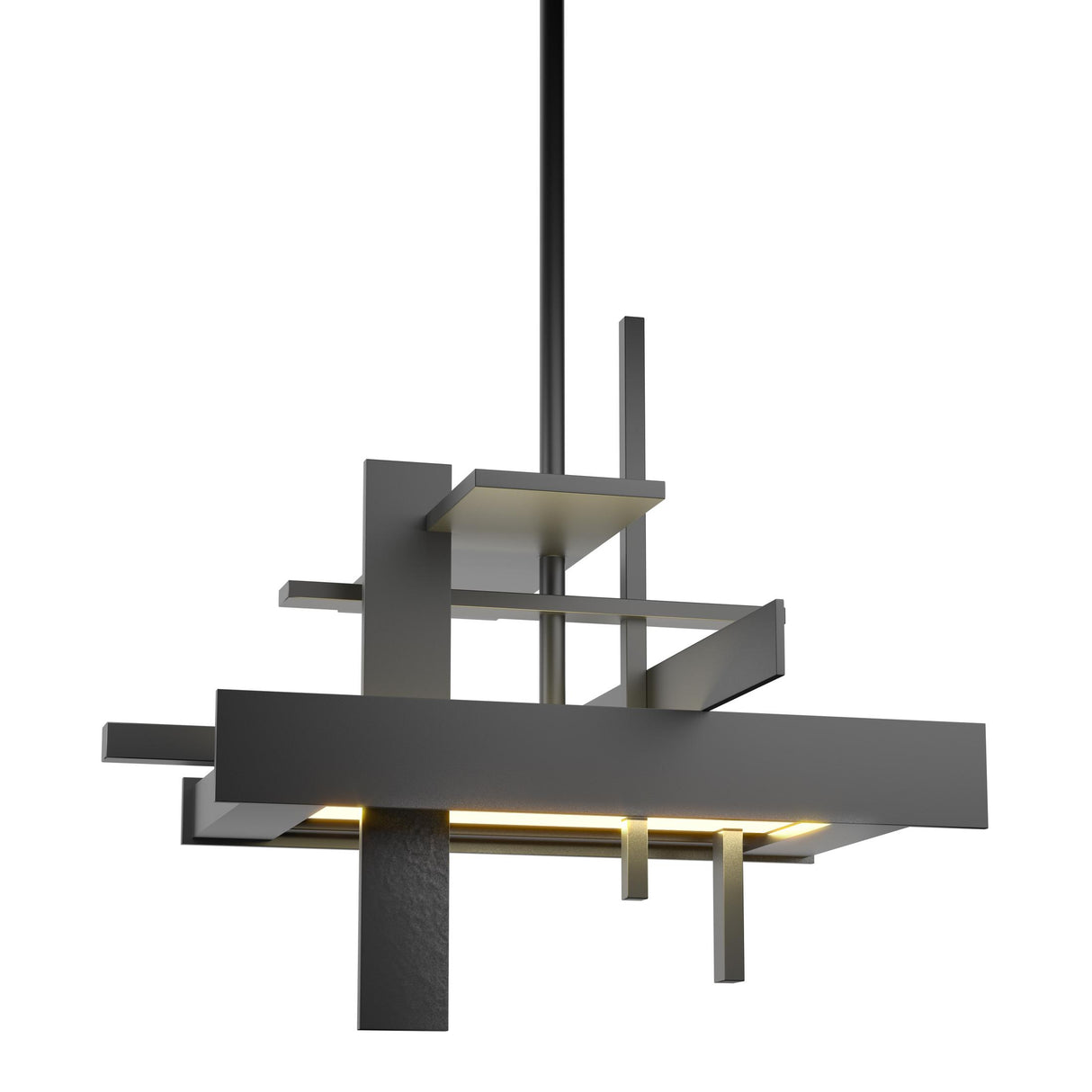 Hubbardton Forge 2015 Black Multi Planar Small LED Pendant