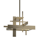 Hubbardton Forge 2015 Soft Gold Multi Planar Small LED Pendant