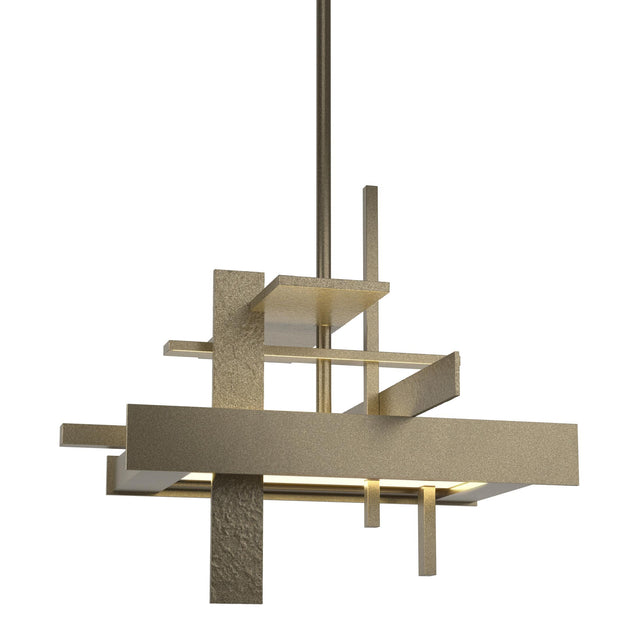 Hubbardton Forge 2015 Soft Gold Multi Planar Small LED Pendant