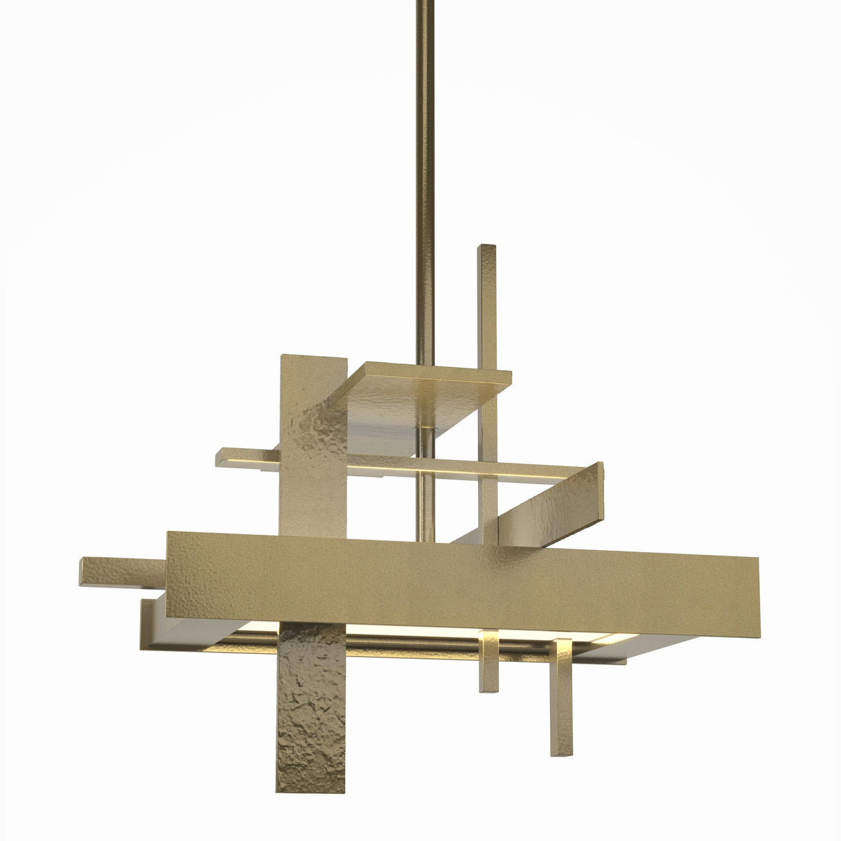 Hubbardton Forge 2015 Modern Brass Multi Planar Small LED Pendant