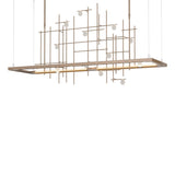 Hubbardton Forge 2016 Bronze Clear Bubble Glass (YG) Long Spring LED Pendant