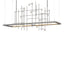 Hubbardton Forge 2016 Natural Iron Clear Bubble Glass (YG) Long Spring LED Pendant