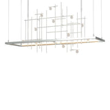 Hubbardton Forge 2016 Vintage Platinum Clear Bubble Glass (YG) Long Spring LED Pendant