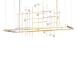 Hubbardton Forge 2016 Soft Gold Clear Bubble Glass (YG) Long Spring LED Pendant