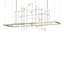 Hubbardton Forge 2016 Sterling Clear Bubble Glass (YG) Long Spring LED Pendant