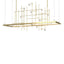 Hubbardton Forge 2016 Modern Brass Clear Bubble Glass (YG) Long Spring LED Pendant
