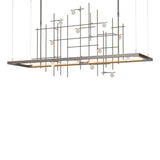 Hubbardton Forge 2016 Oil Rubbed Bronze Clear Bubble Glass (YG) Short Spring LED Pendant