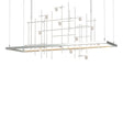 Hubbardton Forge 2016 Vintage Platinum Clear Bubble Glass (YG) Short Spring LED Pendant