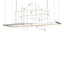 Hubbardton Forge 2016 Vintage Platinum Clear Bubble Glass (YG) Short Spring LED Pendant
