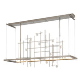 Hubbardton Forge 2016 Dark Smoke Clear Bubble Glass (YG) Standard Spring LED Pendant