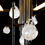 Hubbardton Forge 2016 Dark Smoke Clear Bubble Glass (YG) Standard Spring LED Pendant