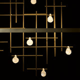 Hubbardton Forge 2016 Dark Smoke Clear Bubble Glass (YG) Standard Spring LED Pendant