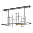 Hubbardton Forge 2016 Black Clear Bubble Glass (YG) Standard Spring LED Pendant