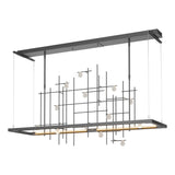 Hubbardton Forge 2016 Black Clear Bubble Glass (YG) Standard Spring LED Pendant
