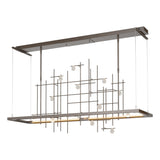 Hubbardton Forge 2016 Oil Rubbed Bronze Clear Bubble Glass (YG) Standard Spring LED Pendant
