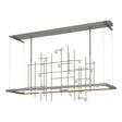 Hubbardton Forge 2016 Natural Iron Clear Bubble Glass (YG) Standard Spring LED Pendant