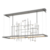 Hubbardton Forge 2016 Natural Iron Clear Bubble Glass (YG) Standard Spring LED Pendant