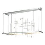 Hubbardton Forge 2016 Vintage Platinum Clear Bubble Glass (YG) Standard Spring LED Pendant