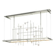 Hubbardton Forge 2016 Sterling Clear Bubble Glass (YG) Standard Spring LED Pendant
