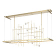 Hubbardton Forge 2016 Soft Gold Clear Bubble Glass (YG) Standard Spring LED Pendant