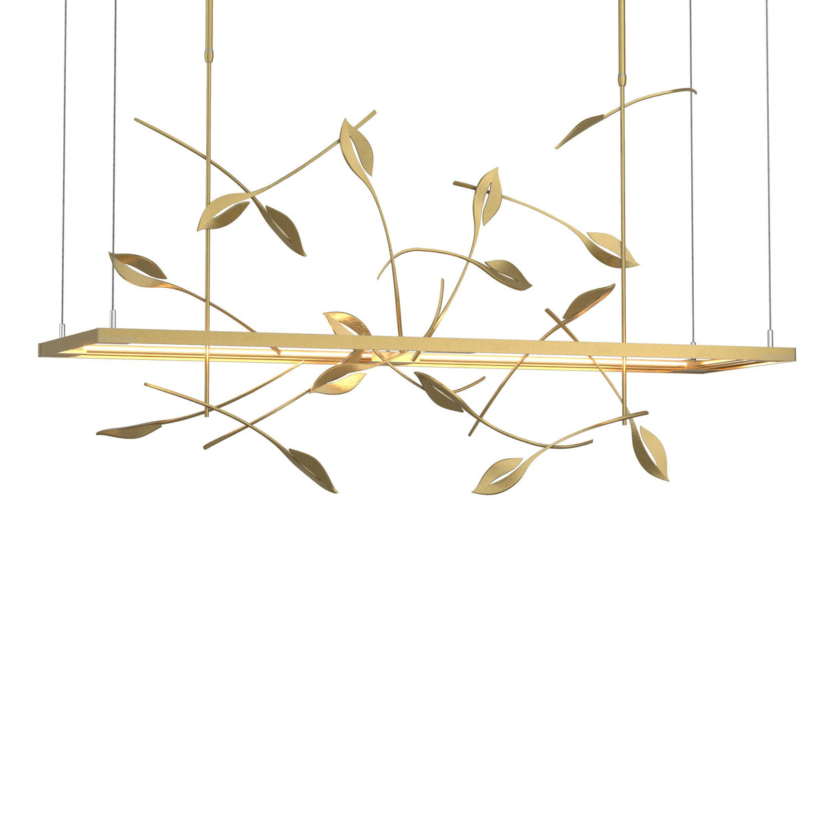 Hubbardton Forge 2016 Modern Brass Long Autumn LED Pendant