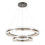 Hubbardton Forge 2018 Oil Rubbed Bronze Clear Glass (ZM) Standard Solstice LED Tiered Pendant