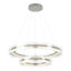 Hubbardton Forge 2018 Sterling Clear Glass (ZM) Standard Solstice LED Tiered Pendant