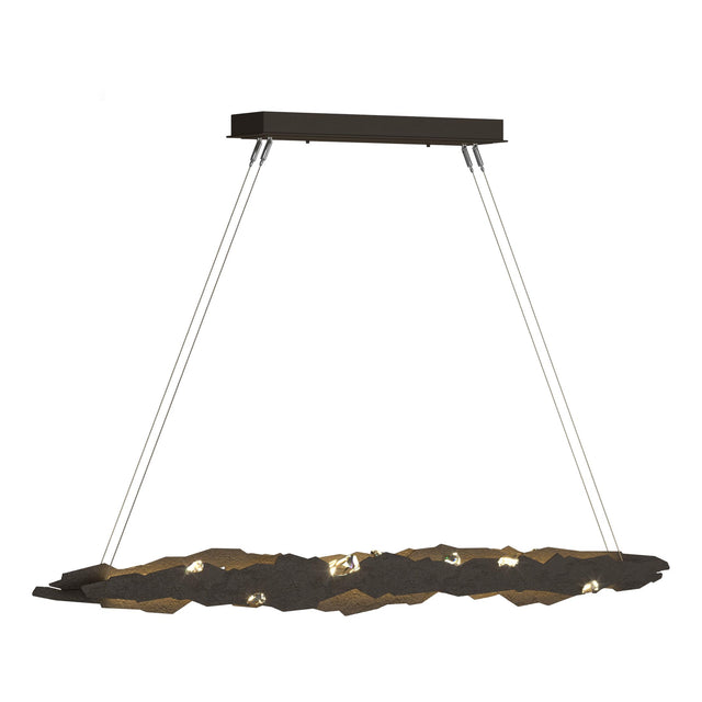 Hubbardton Forge 2018 Bronze Crystal Standard Trove LED Pendant