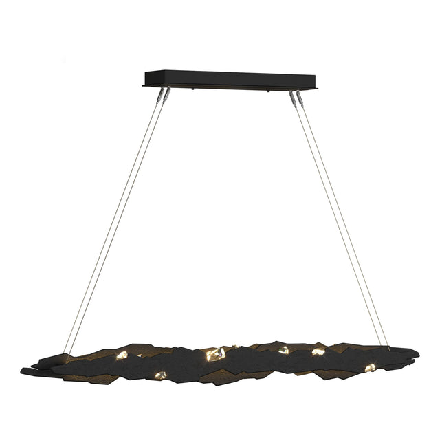 Hubbardton Forge 2018 Black Crystal Standard Trove LED Pendant