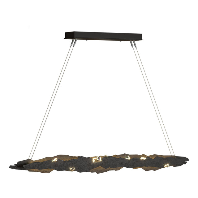 Hubbardton Forge 2018 Oil Rubbed Bronze Crystal Standard Trove LED Pendant