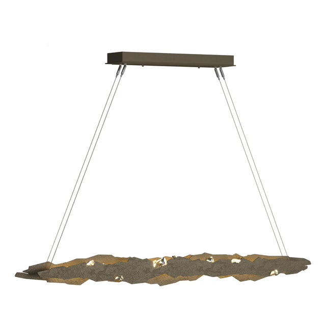 Hubbardton Forge 2018 Soft Gold Crystal Standard Trove LED Pendant