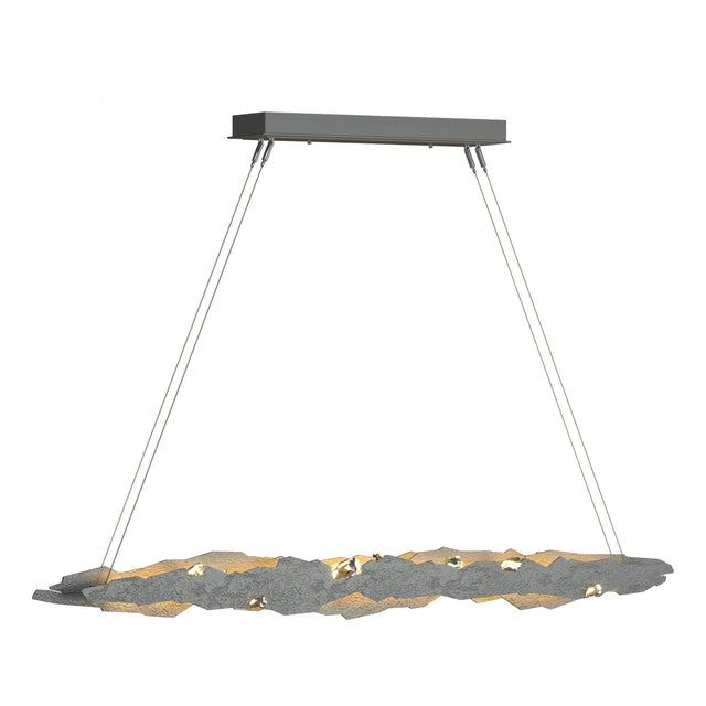 Hubbardton Forge 2018 Vintage Platinum Crystal Standard Trove LED Pendant