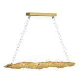 Hubbardton Forge 2018 Modern Brass Crystal Standard Trove LED Pendant