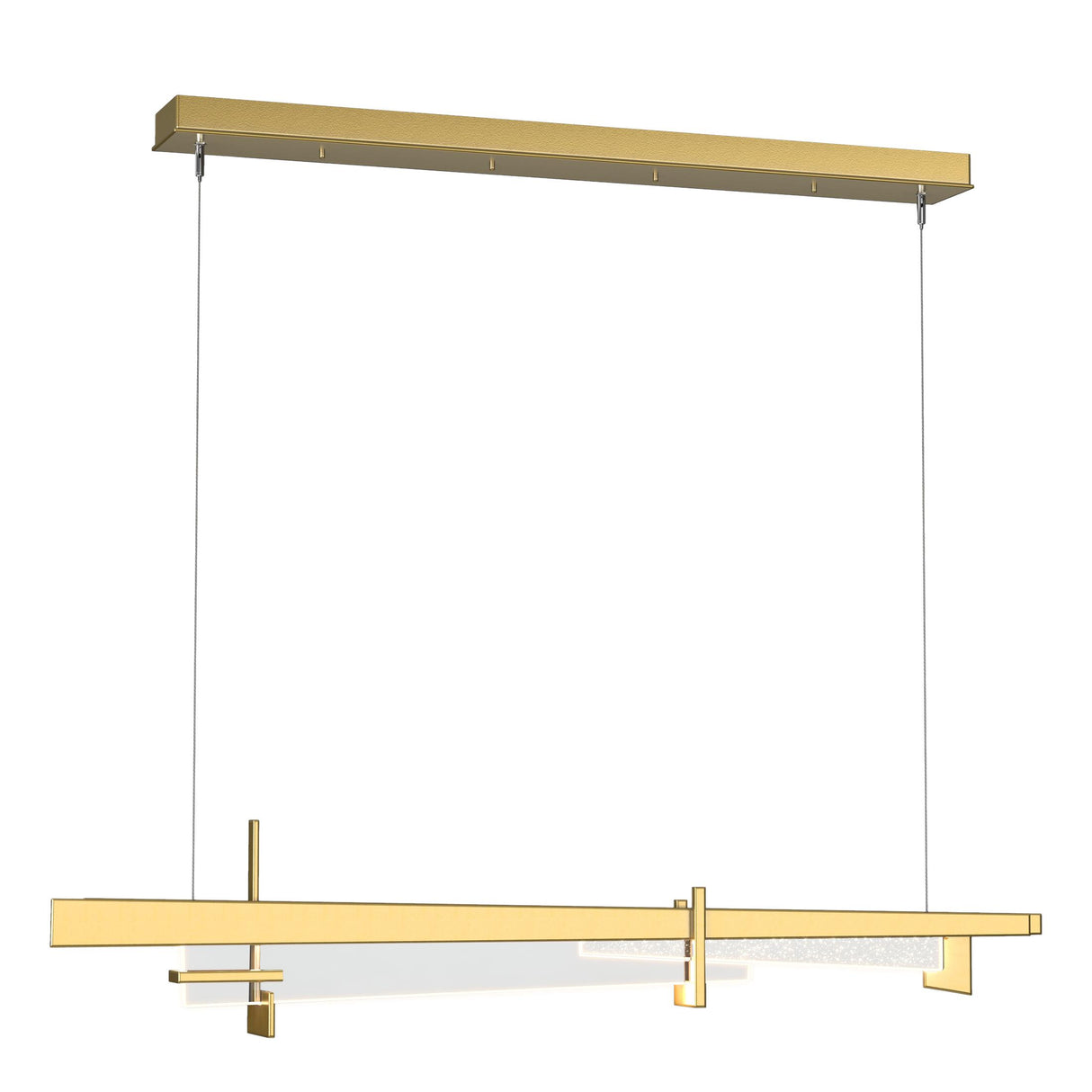 Hubbardton Forge 2019 Modern Brass Clear Glass (ZM) Standard Tenon LED Pendant