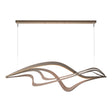 Hubbardton Forge 2019 Bronze Standard Crossing Waves LED Pendant