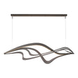 Hubbardton Forge 2019 Oil Rubbed Bronze Standard Crossing Waves LED Pendant