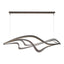Hubbardton Forge 2019 Oil Rubbed Bronze Standard Crossing Waves LED Pendant