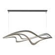 Hubbardton Forge 2019 Natural Iron Standard Crossing Waves LED Pendant