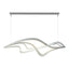 Hubbardton Forge 2019 Vintage Platinum Standard Crossing Waves LED Pendant